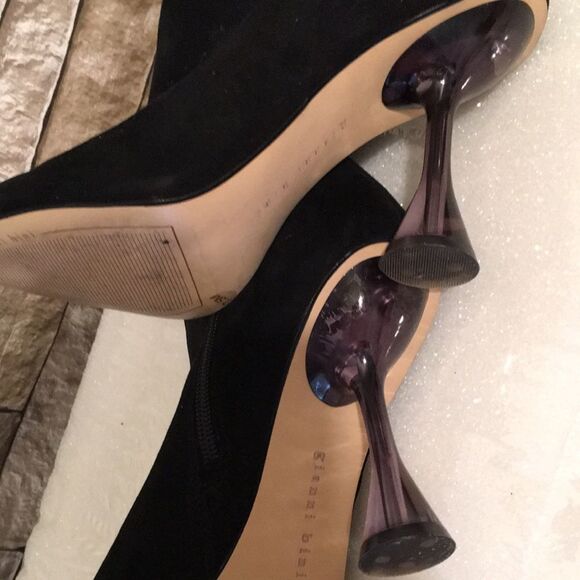 Gianni Bini Black Suede Bootie - Picture 9 of 10